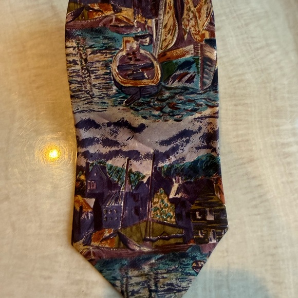 Vintage Polo Ralph Lauren Scenic Tie - Picture 3 of 15
